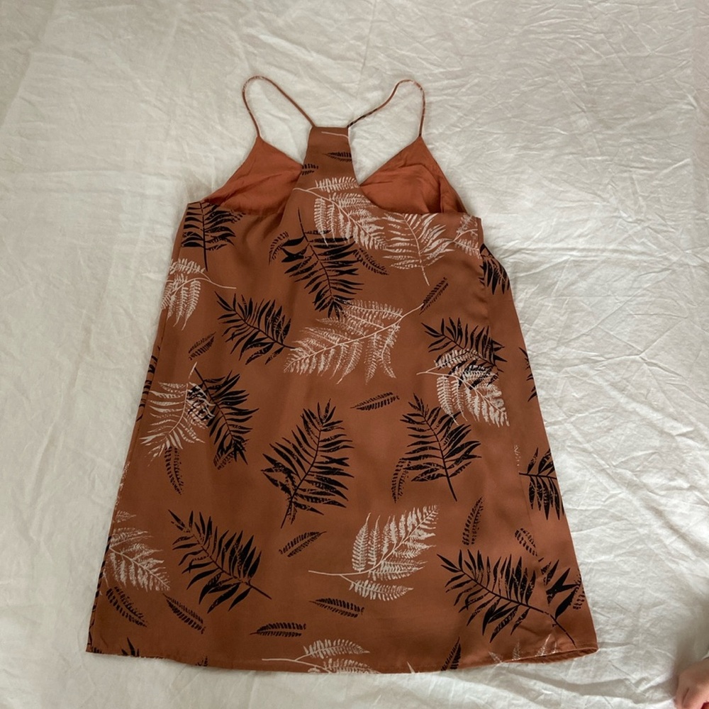 Earth tone fern slip dress or tunic - Picture 6 of 6